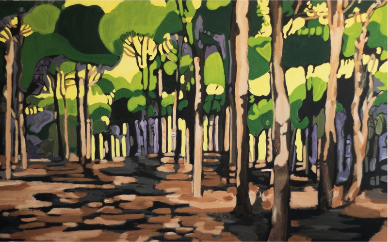 Au fil du temps · 225 × 145 cm · 2024
